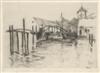 JOHN HENRY TWACHTMAN Docks at Newport.